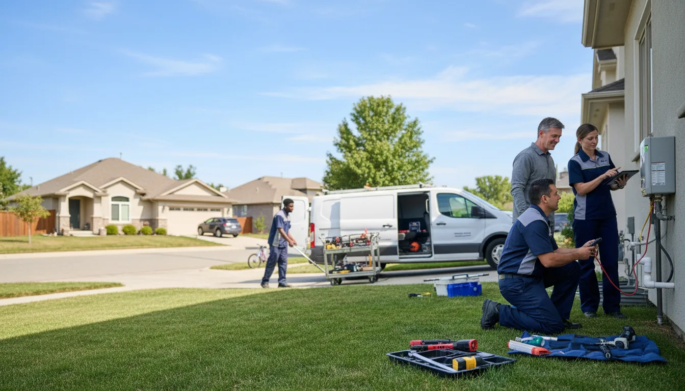 Tankless water heater service in Mason, TX
